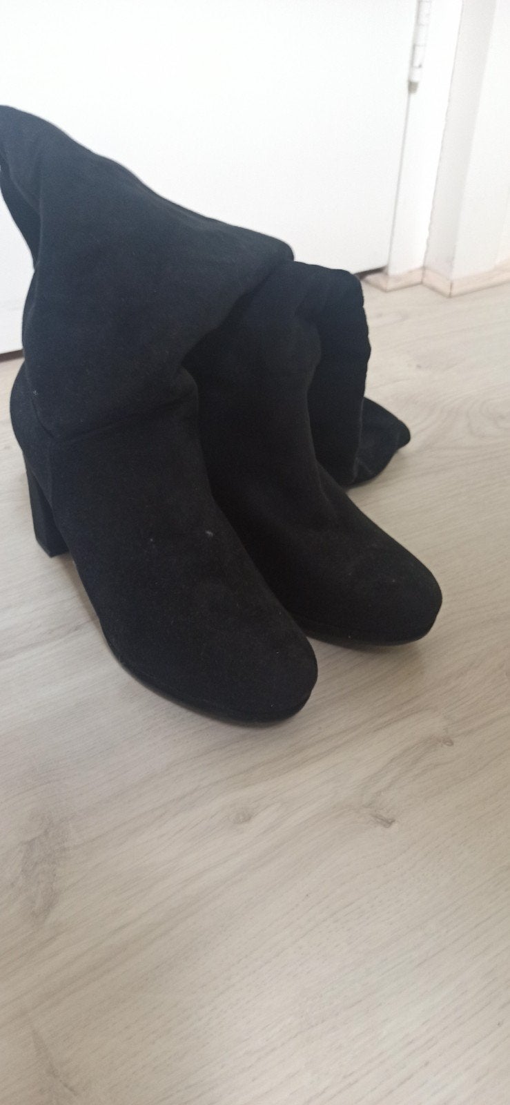 suede laarzen maat 40, Hoge laarzen, Zwart, Nieuw, Ophalen of Verzenden