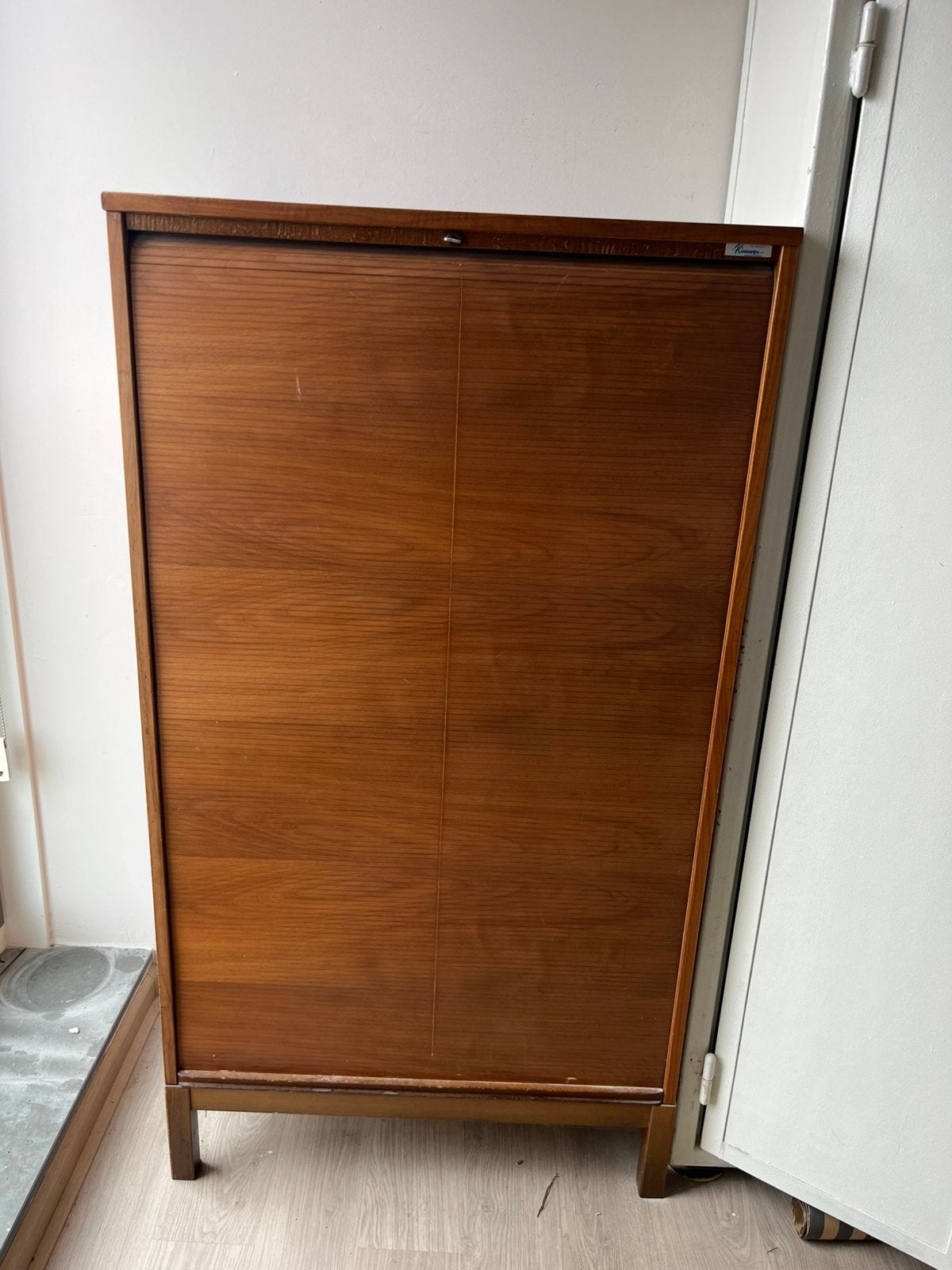 Vintage archiefkast Kinnarps, Huis en Inrichting, Kasten | Roldeurkasten en Archiefkasten, Ophalen, Gebruikt, 50 tot 100 cm, Minder dan 100 cm