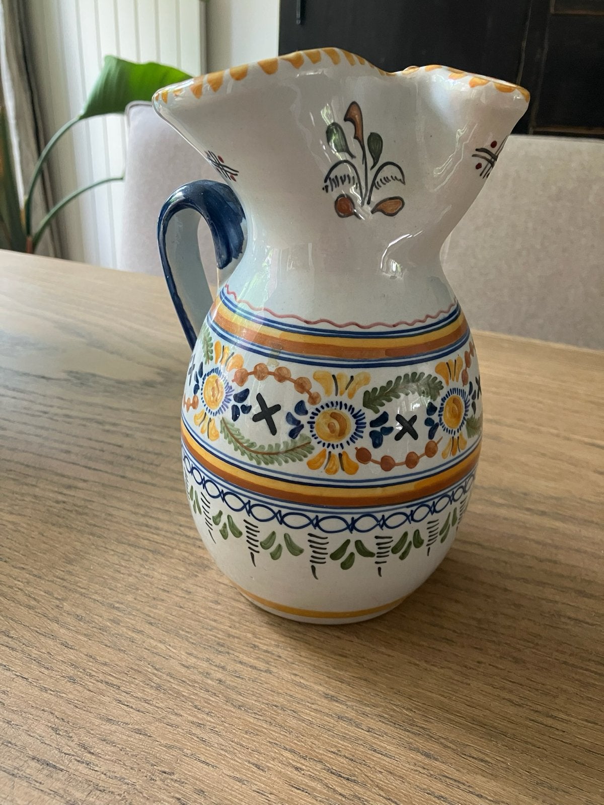 Talavera El Carmen kan met handgeschilderd decor, Ophalen