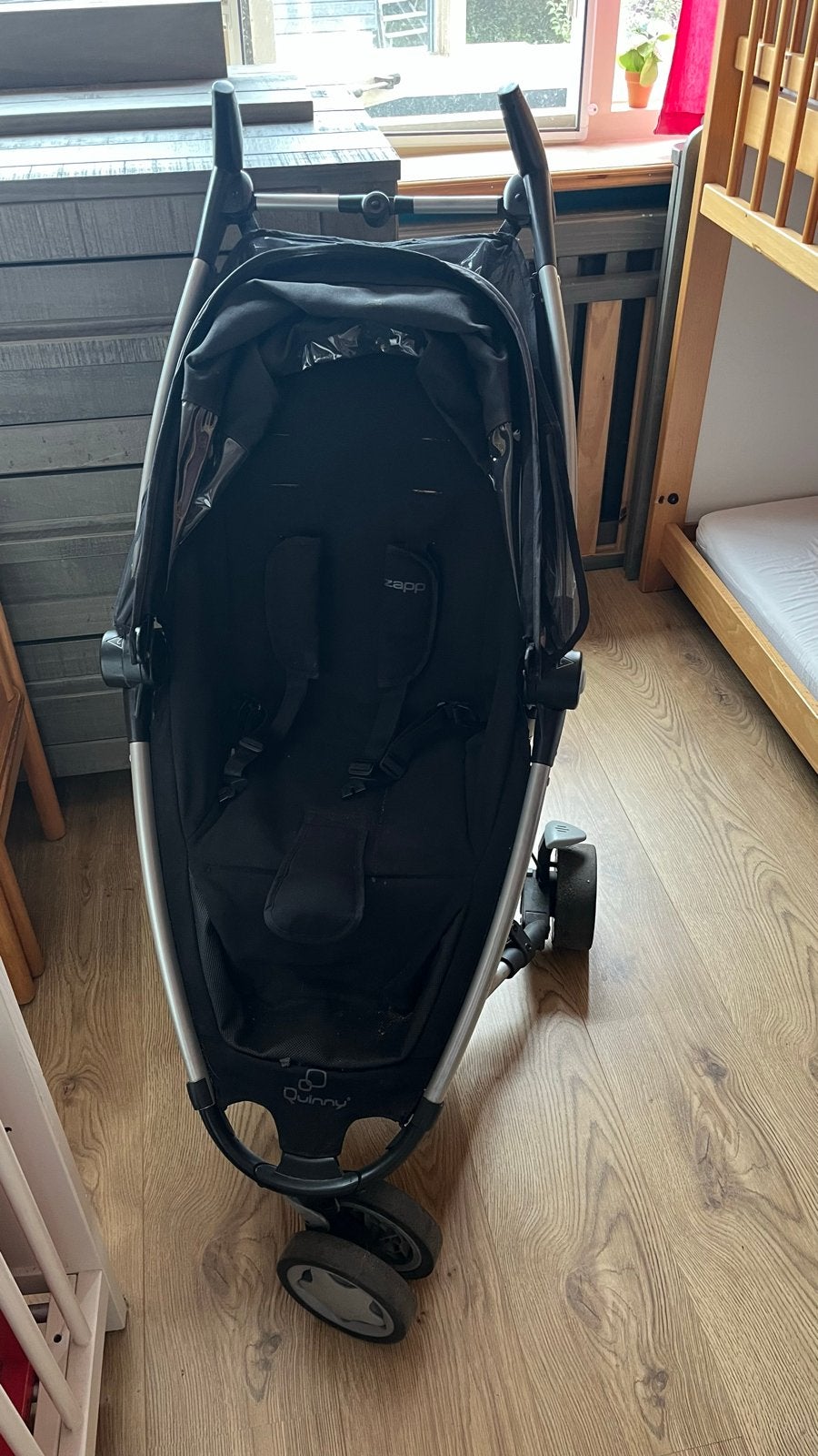 Quinny Buggy met Adapters voor Maxi-Cosi, Ophalen, Gebruikt, Quinny, Regenhoes