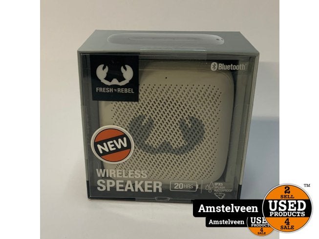 Fresh 'n Rebel draadloze speaker | Nieuw, Fresh 'n Rebel, Gebruikt, Support@freshnRebel.com, Prins Hendrikstraat 1
4811 TV Breda
Netherlands
