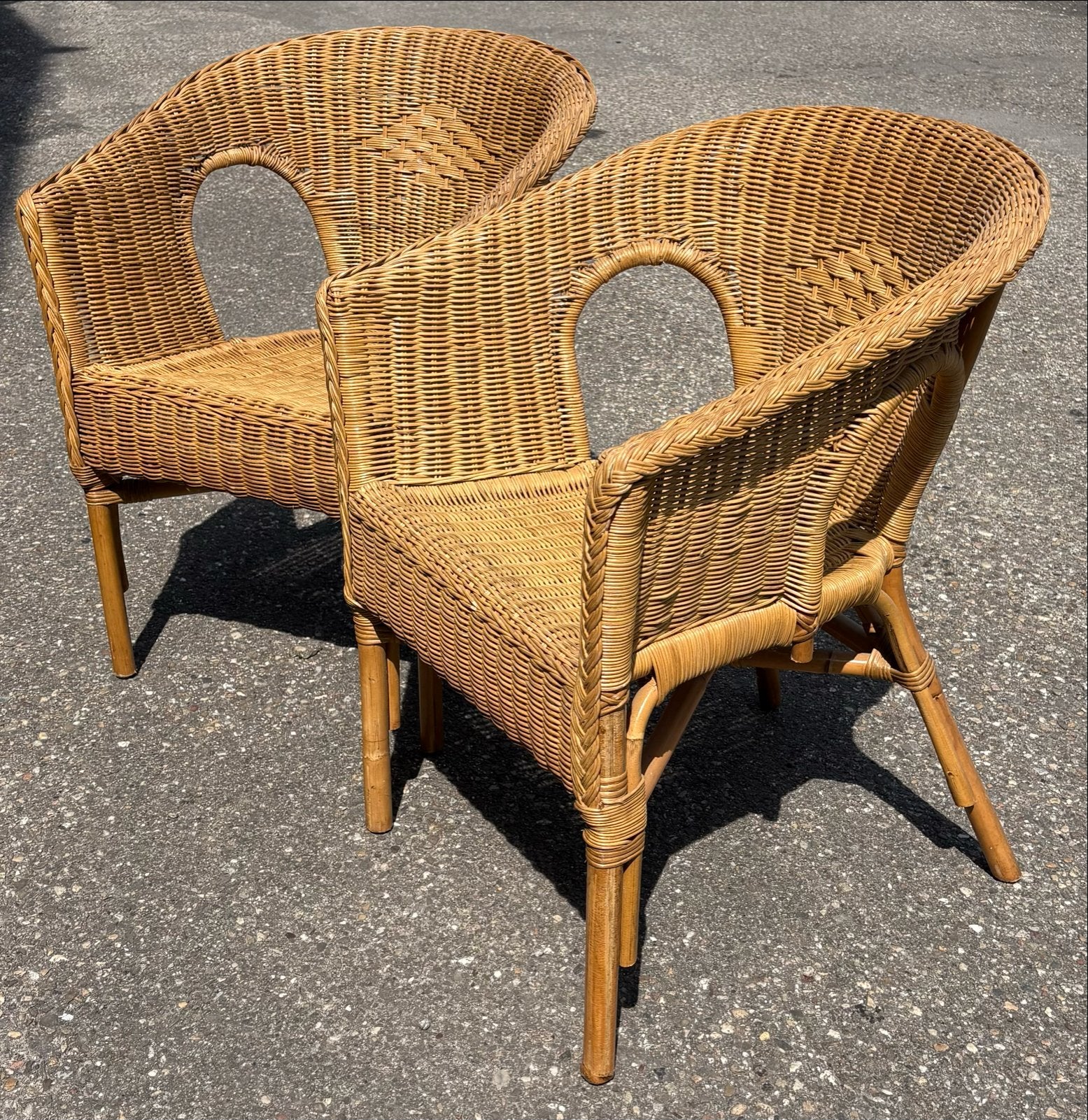 Twee rotan stoelen - IKEA, Ophalen, Gebruikt, Twee, Bruin