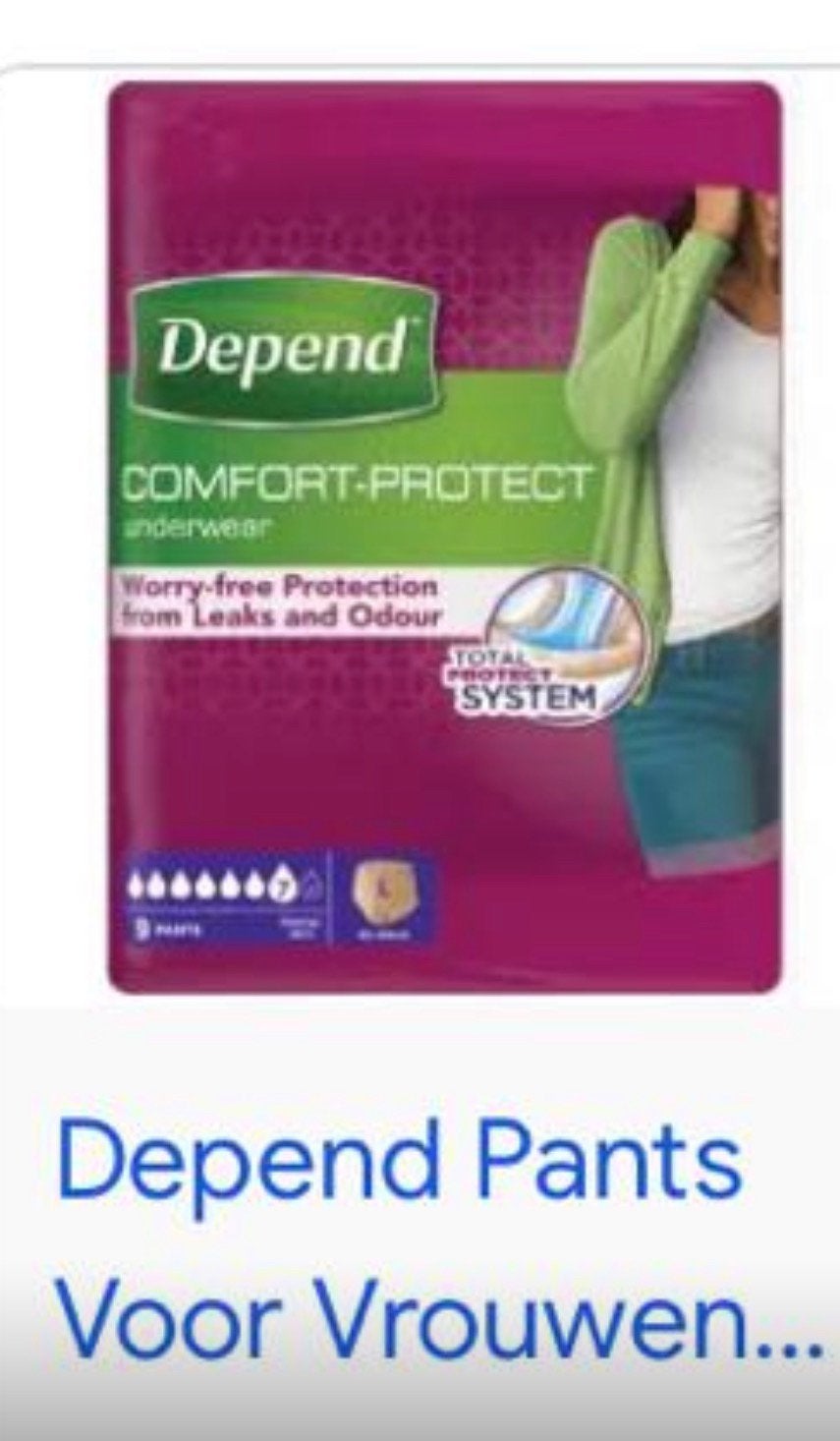 5 pakken Depend pants voor vrouwen (+ 1 aangebroken pak), Diversen, Ophalen of Verzenden, Nieuw