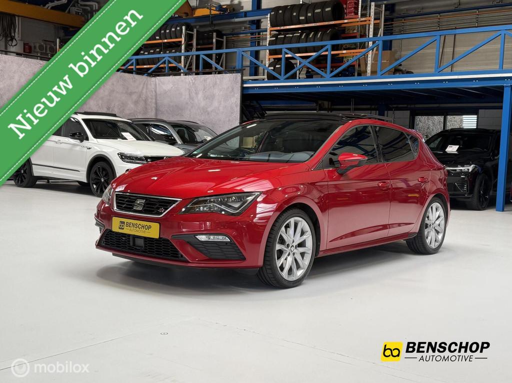 Seat Leon 1.8 TSI FR DSG Aerodynamica Panodak Navi Seat Soun, Auto's, Seat, 1227 kg, Automatische klimaatregeling, Zwart, 4 cilinders