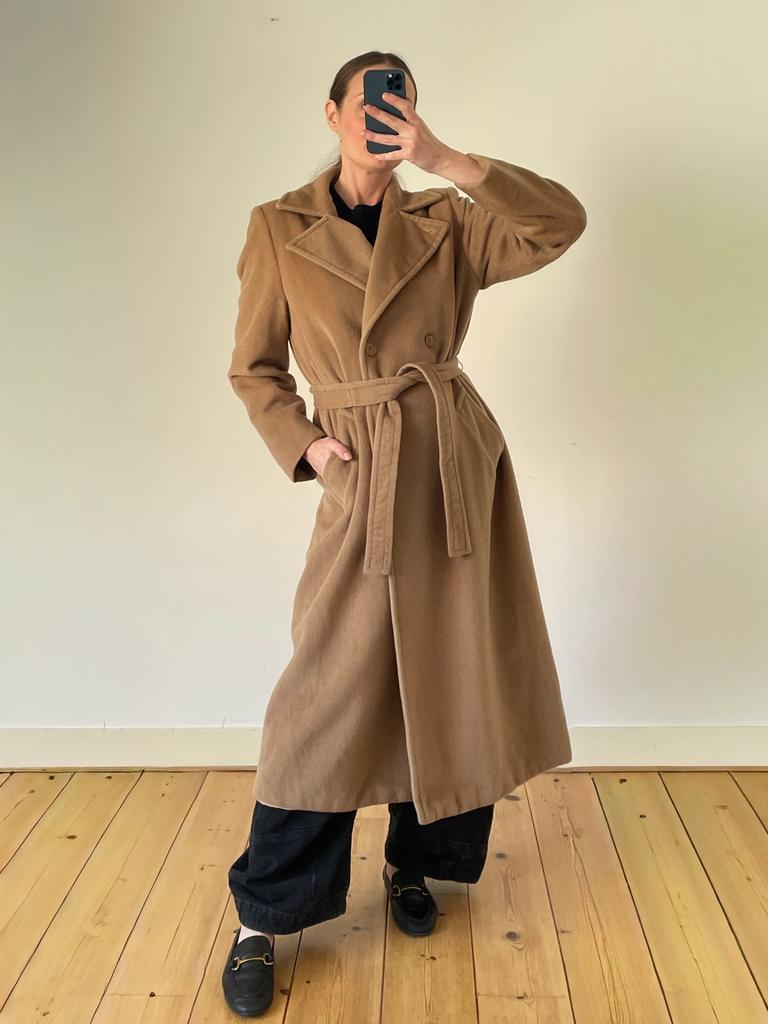 Max Mara Camel coat, 100% wol, maat 34 t/m 40, Kleding | Dames, Jassen | Winter, Ophalen of Verzenden, Zo goed als nieuw, Maat 36 (S)
