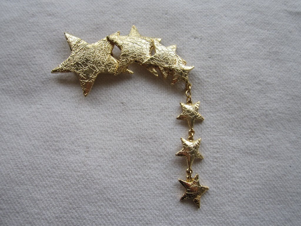 11.  Schitterende oude broche, STAR, Ophalen, Overige materialen, Broche