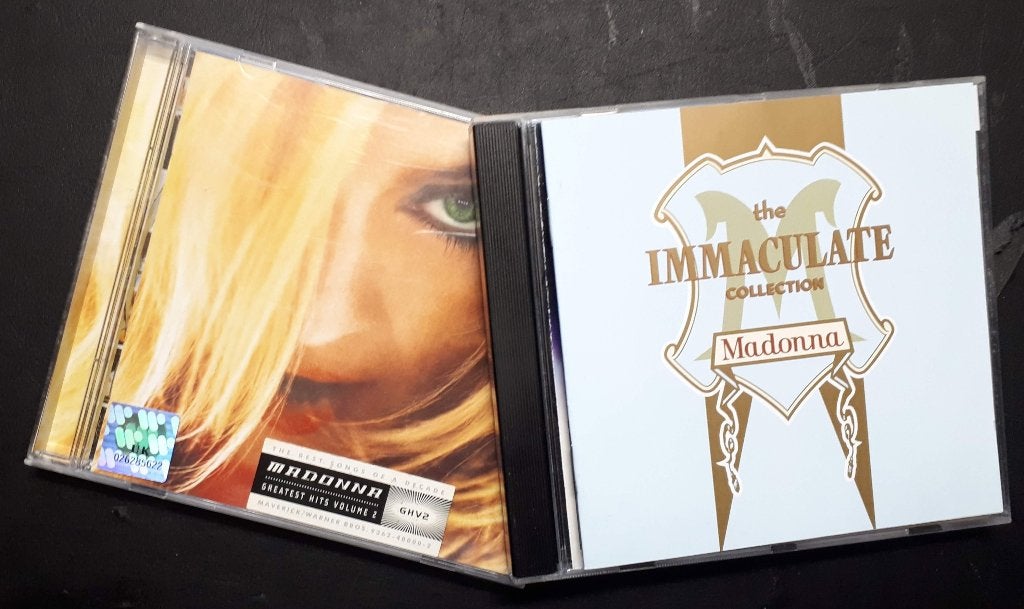 MADONNA - Immaculate coll & GHV2 ( 2 CDs, 32hits ), Ophalen of Verzenden, 1980 - 1989, Zo goed als nieuw