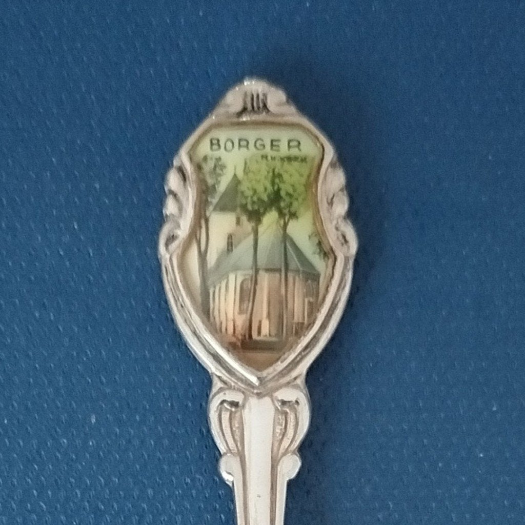 verzilverd lepeltje Borger, Drenthe, Antiek en Kunst, Ophalen of Verzenden