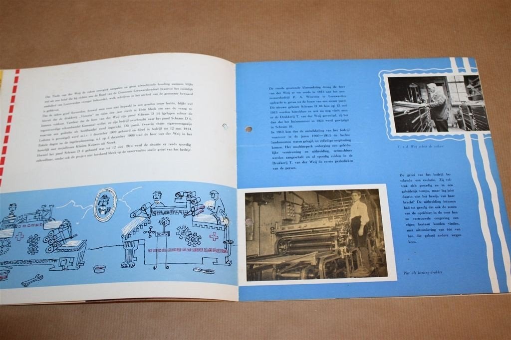 50 Jaar Drukkerij van der Weij — Leeuwarden 1908-1958, Ophalen of Verzenden, Gelezen