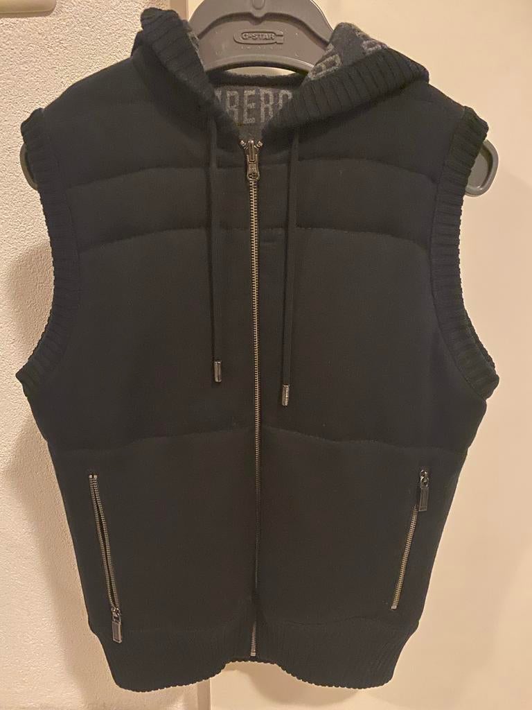 Stijlvolle Bikkembergs bodywarmer met capuchon - Zwart, Ophalen of Verzenden, Zo goed als nieuw, Maat 38/40 (M), Zwart