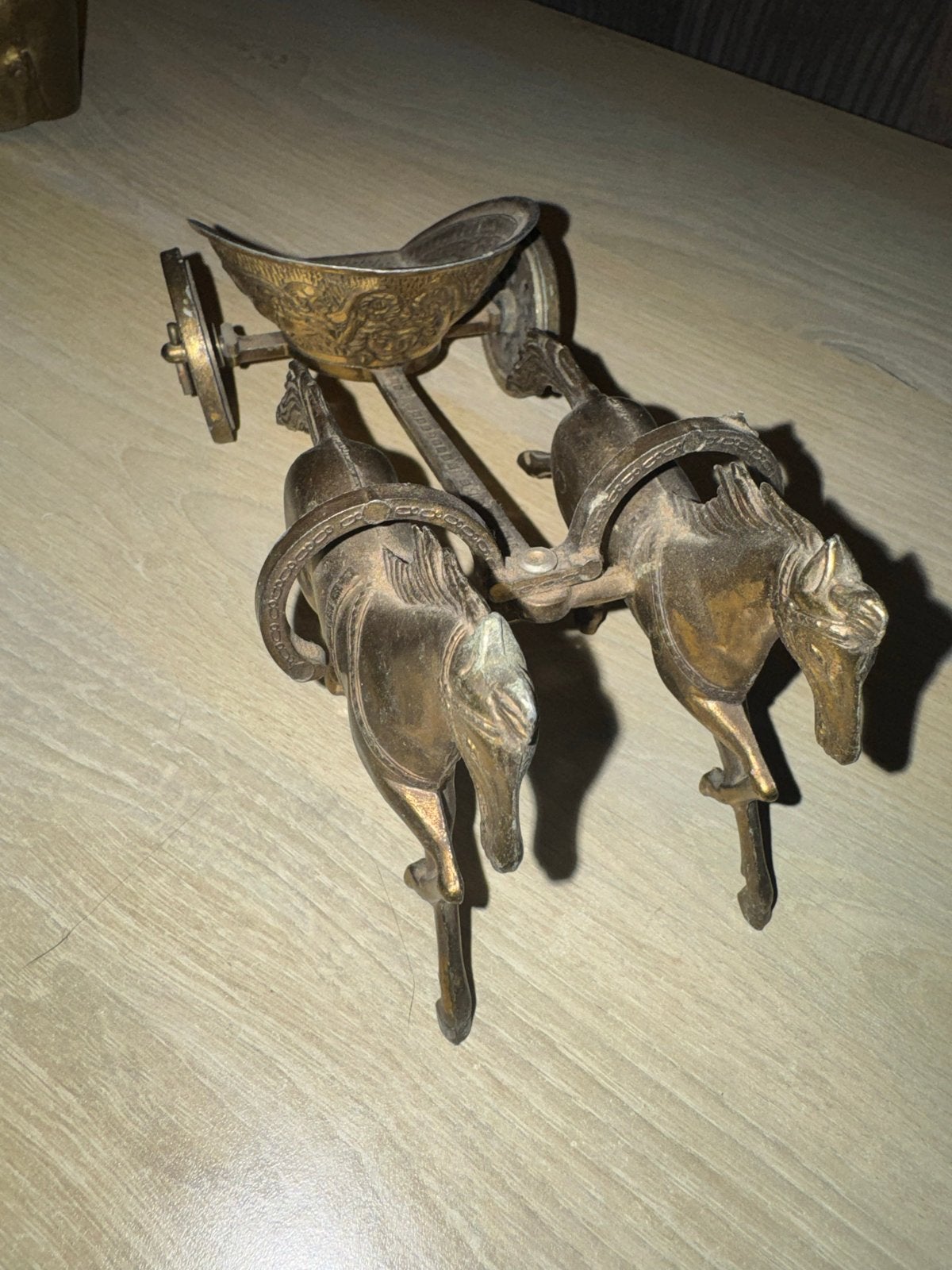 Set van vintage messing/koperen decoratie objecten, Ophalen of Verzenden