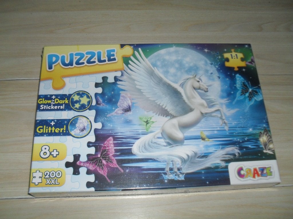 Craze puzzle met glitter 200 XXL stukjes, Ophalen, Minder dan 500 stukjes, Nieuw, Legpuzzel