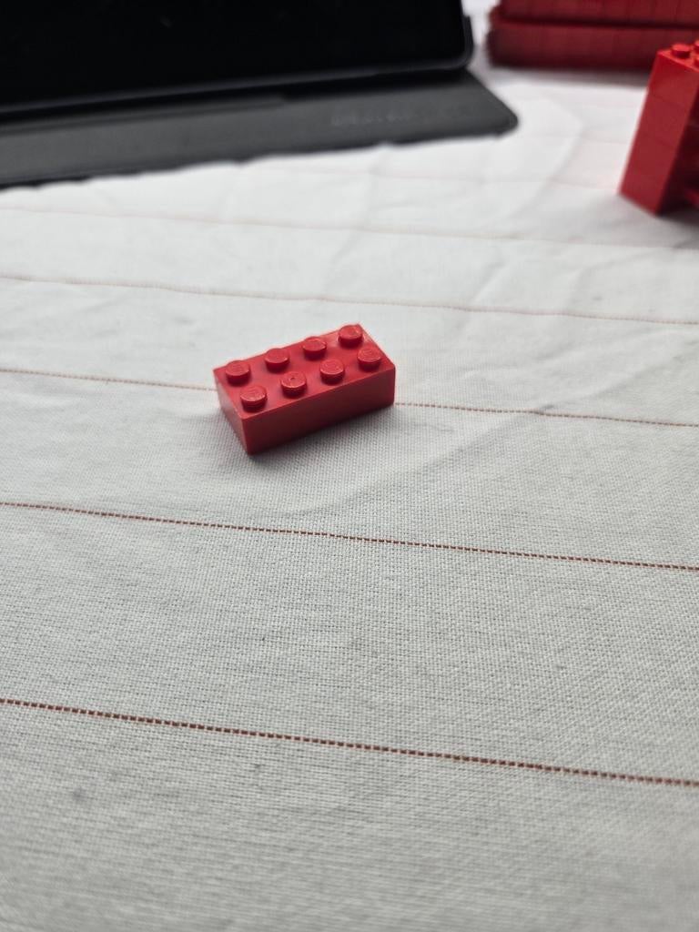 100x lego steen 2x4 rood, Ophalen of Verzenden, Gebruikt, Overige merken