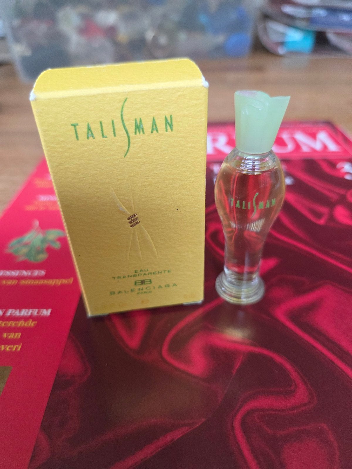 34 Balenciaga Talisman Eau Transparente Miniatuur Parfum, Sieraden, Tassen en Uiterlijk, Uiterlijk | Parfum, Ophalen of Verzenden