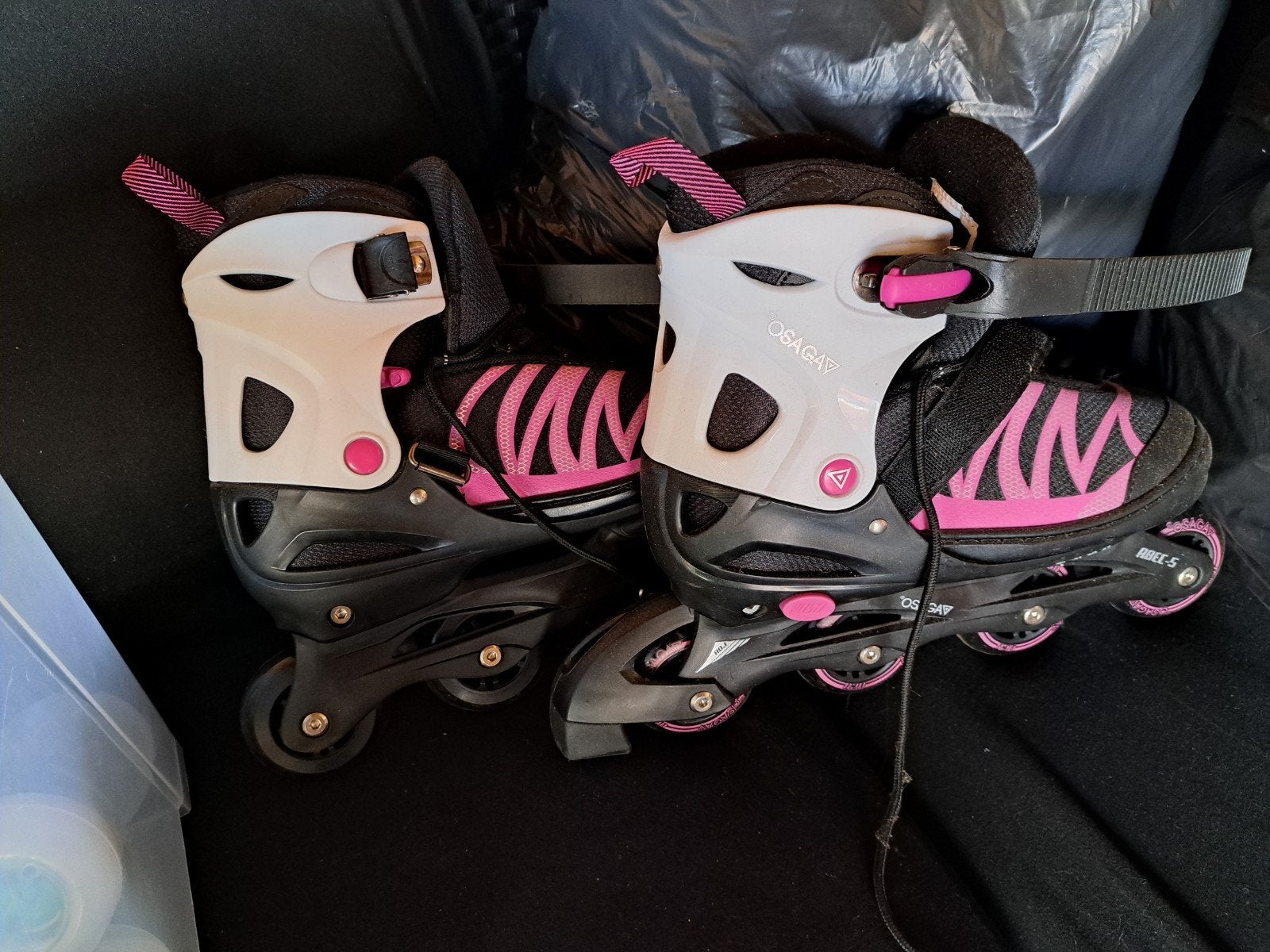 Osaga verstelbare inline skates - maat 38-41, Sport en Fitness, Dames, Verstelbaar, Zo goed als nieuw, Inline skates 4 wielen