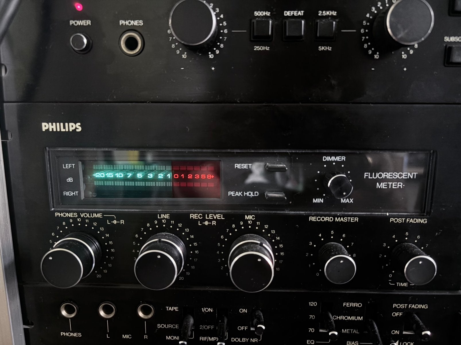 Philips n5758 hifi casette deck, Ophalen of Verzenden, Zo goed als nieuw