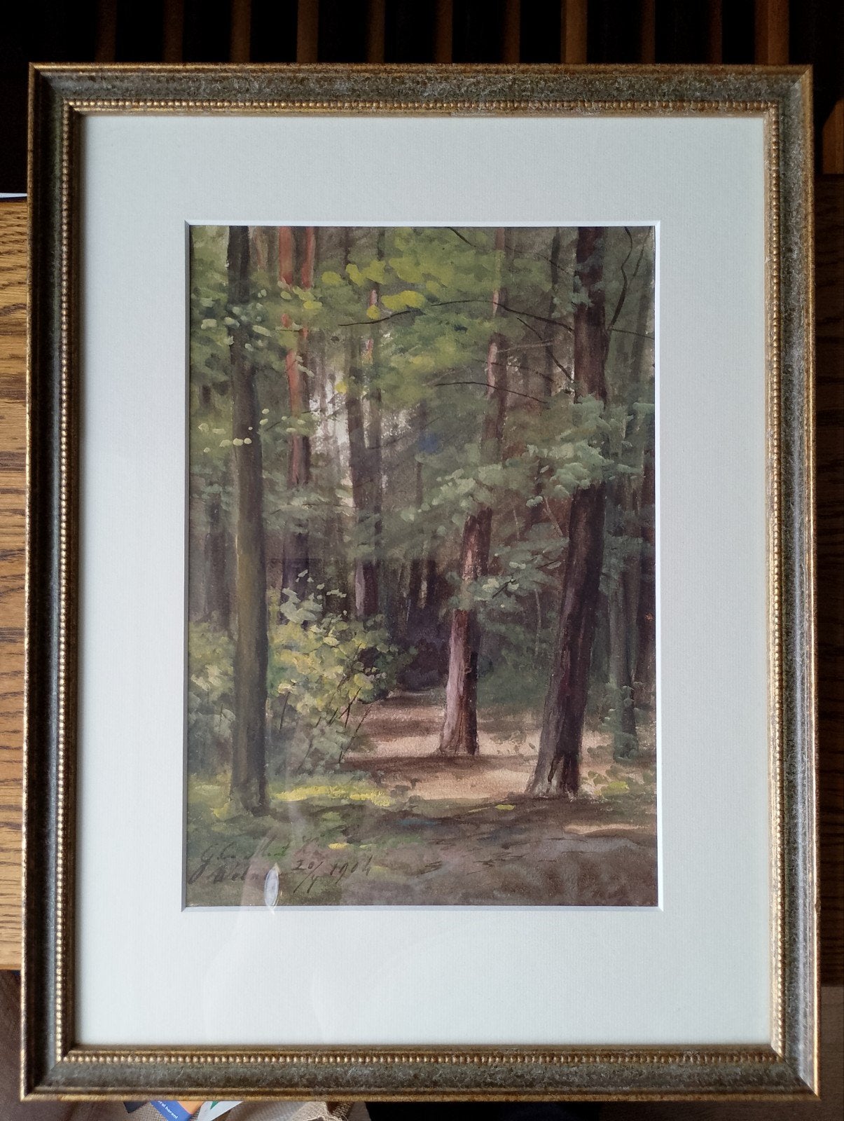 Aquarel Gijsberta Catharina Moens ter Kuile, Impressionistisch, Ophalen of Verzenden, Landschap, Aquarel