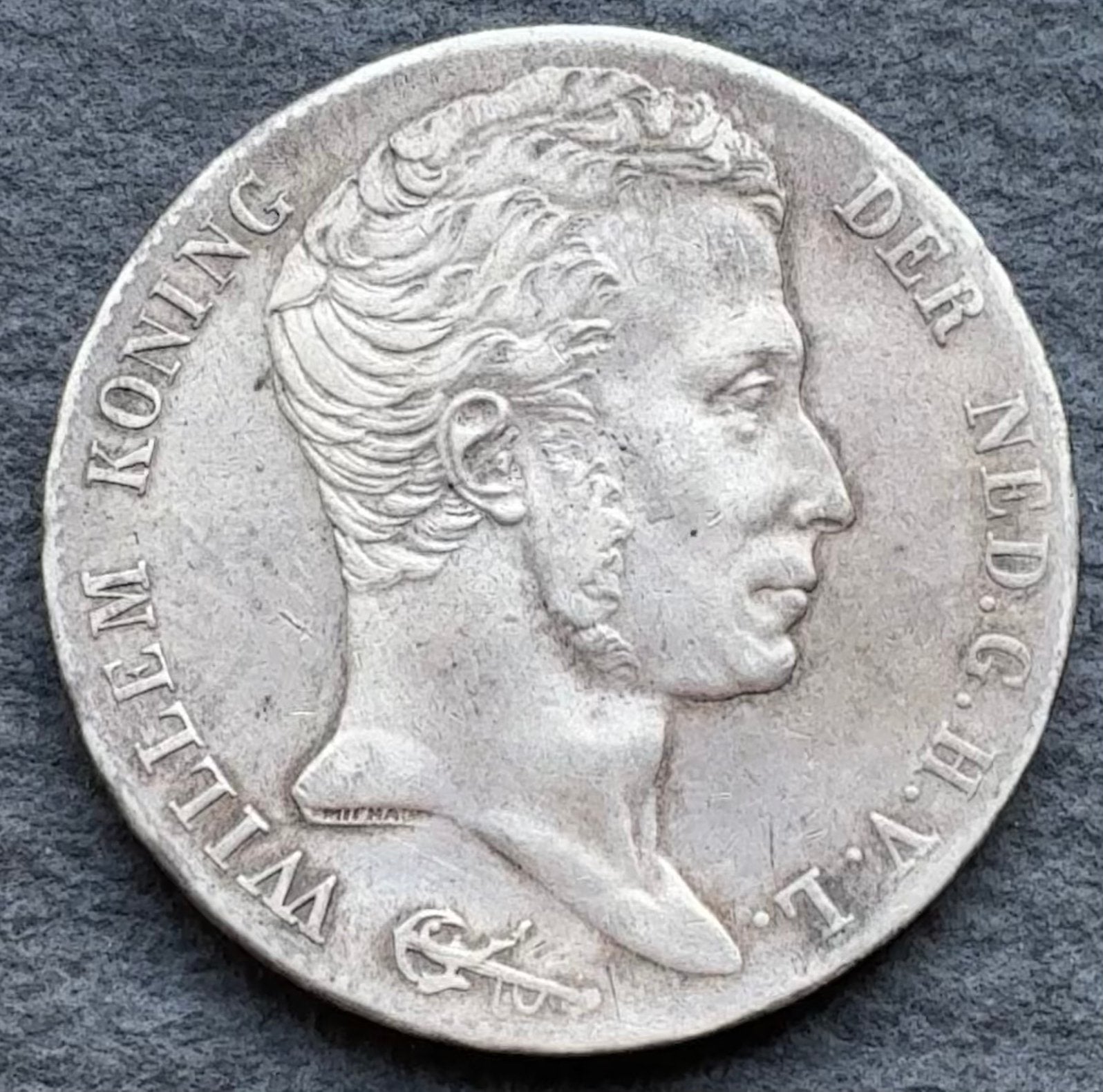 Willem I, 3 gulden 1820U kwaliteit VF voor EUR 795,—, Ophalen of Verzenden, Vóór koninkrijk, 1 gulden, Zilver