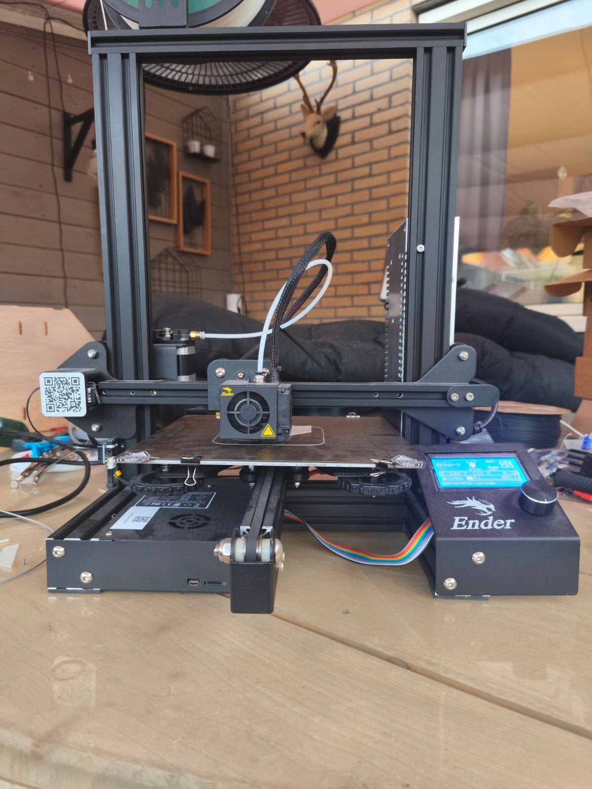 Creality Ender-3 3D-printer met filament -, Gebruikt, Ophalen of Verzenden, Filament, Creality
