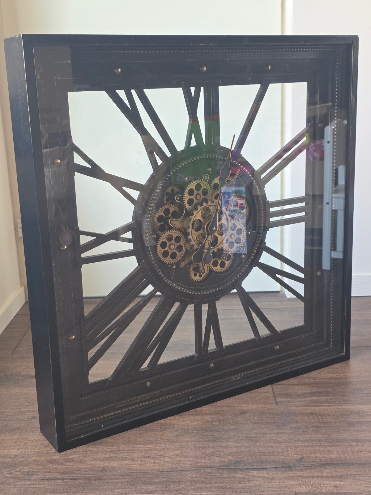 Wandklok 80x80, Ophalen, Zo goed als nieuw, Wandklok