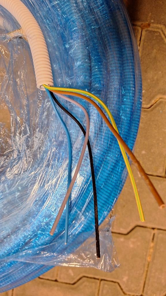 100m RexFlex RXNL5G25 stroomkabel stroomdraad Flexibele buis, Ophalen, ., Nieuw, .