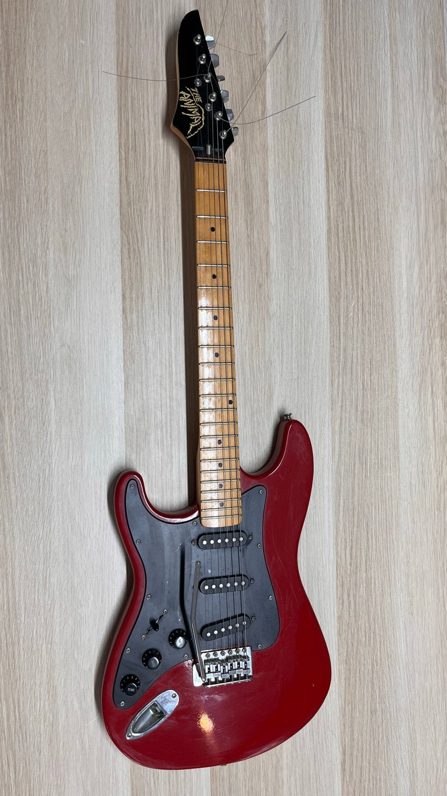 Linkshandige elektrische gitaar - Rood, Ophalen, Gebruikt, Solid body, Overige merken