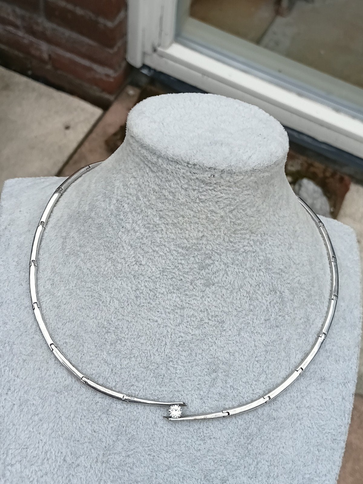 mooi zilveren collier van Versato juweliers, Ophalen of Verzenden, Zilver, Ketting