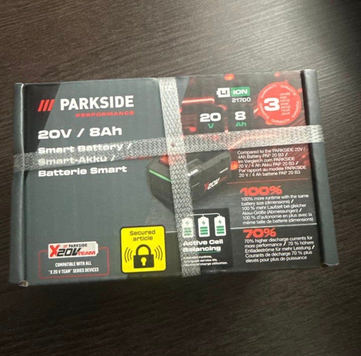 PARKSIDE PERFORMANCE 20V / 8Ah Smart Battery / Smart-Akkup, Ophalen of Verzenden, Nieuw, Boor- en/of Breekhamer
