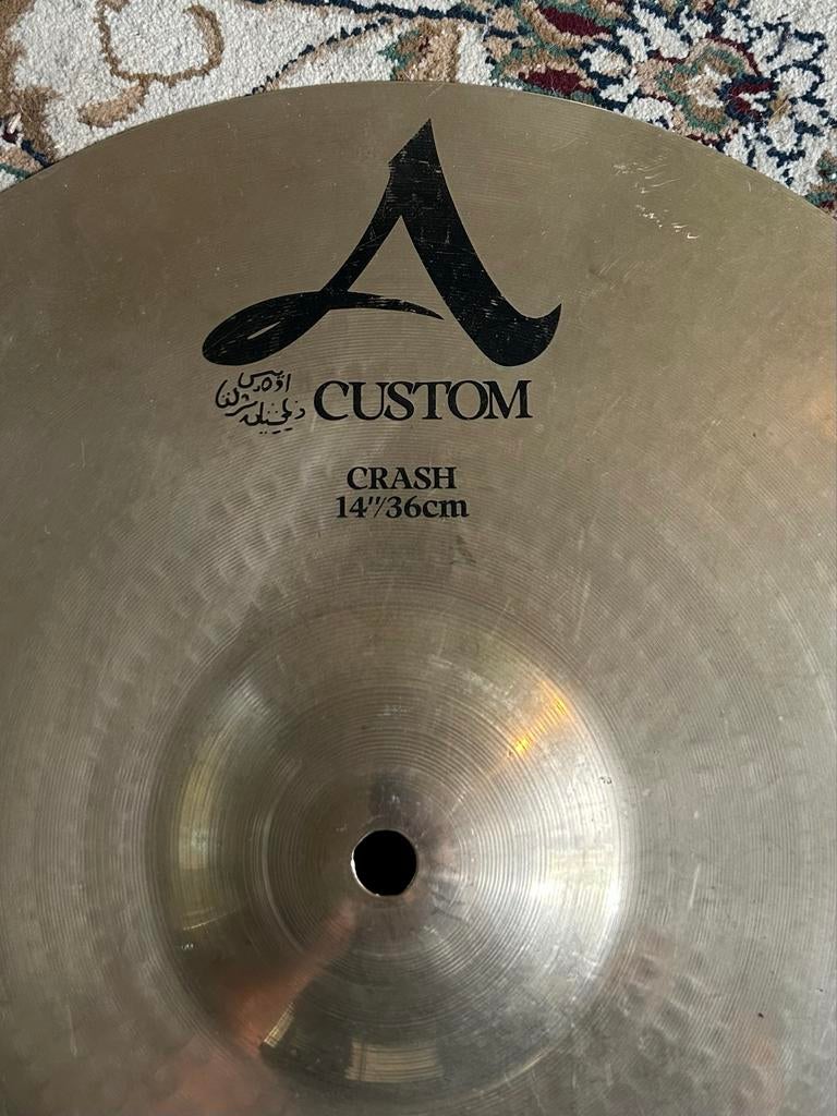 14” Zildjian A Custom Crash (1995) - Briljant, Drums@HermanJager.nl, Gebruikt, Usa, Drums of Percussie