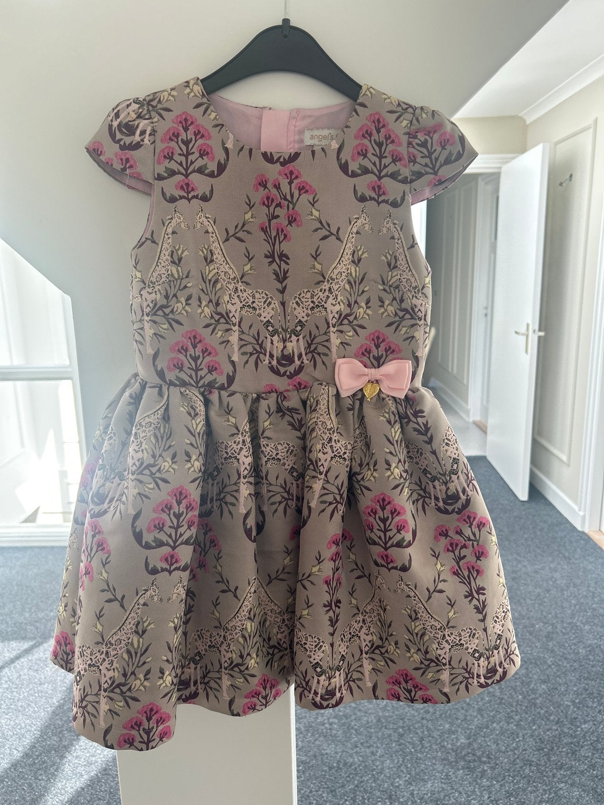 Angel's Face Jurk met Giraffe Print - Maat 5-6Y, Ophalen of Verzenden, Zo goed als nieuw, Meisje