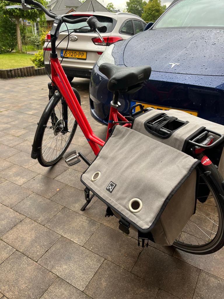 Veloville Damesfiets met Schijfrem en Fietstassen, Overige merken, Ophalen of Verzenden, Schijfrem, 53 tot 56 cm