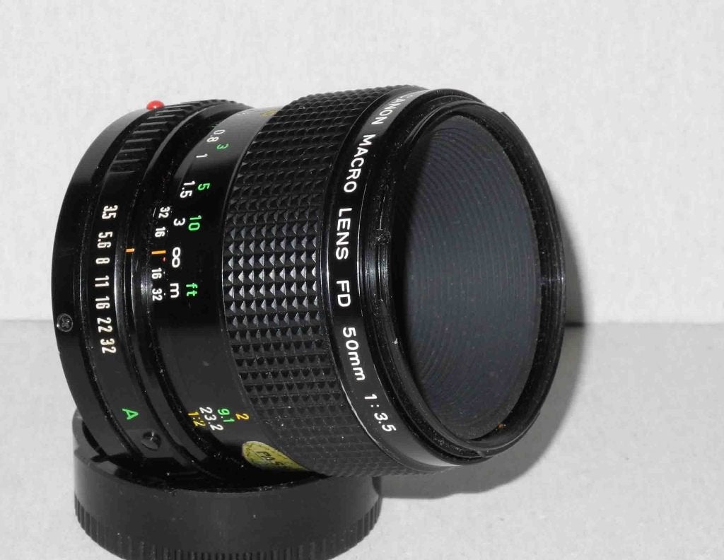 Canon 50mm 3.5 Macro, Canon, Canon FD, Ophalen of Verzenden, Zo goed als nieuw