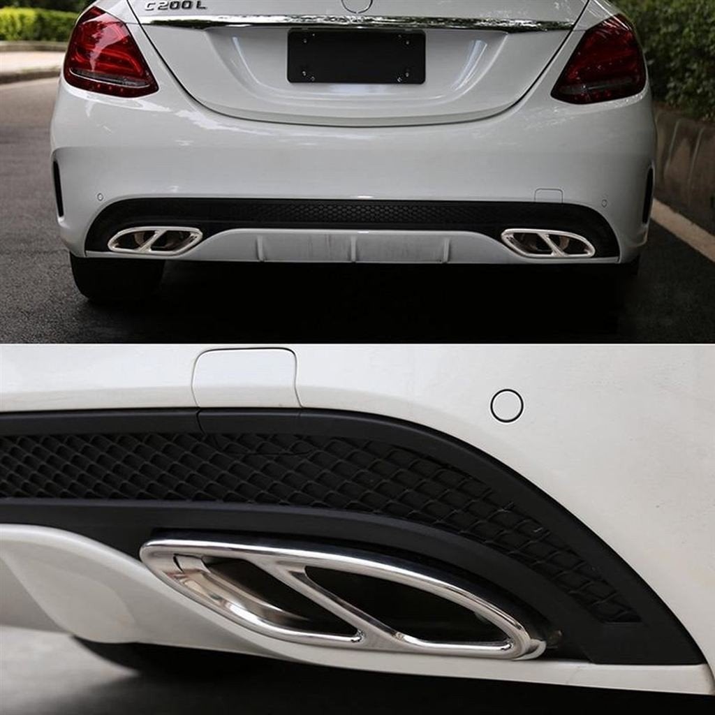 AMG Look Chrome Uitlaat Trim Lijsten Voor Mercedes C Klasse