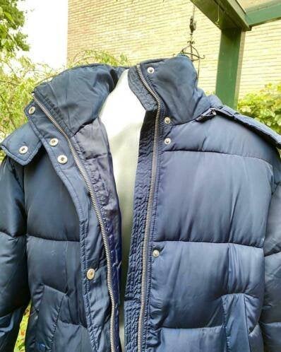 Warehouse gewatteerde jas maat 44[v], Kleding | Dames, Jassen | Winter, Ophalen of Verzenden, Nieuw, Maat 42/44 (L), Blauw