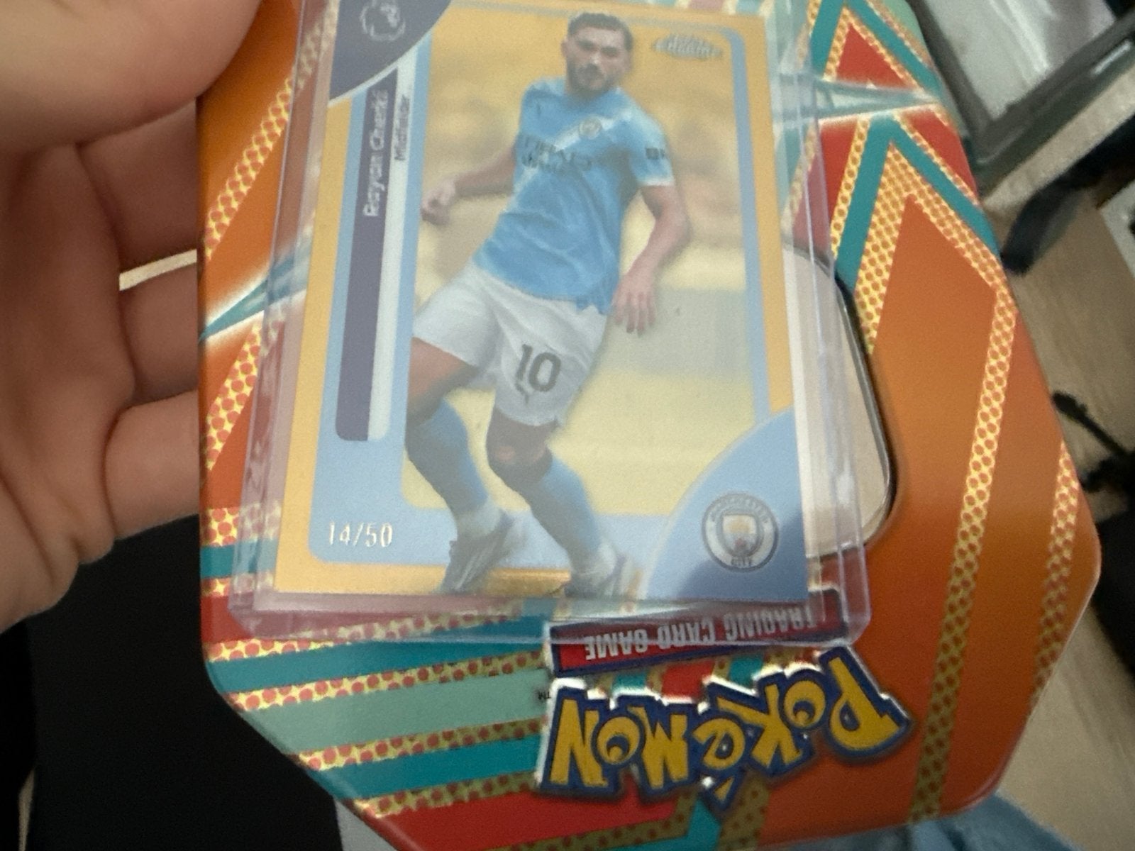 Topps chrome premier league cherki /50, Hobby en Vrije tijd, Verzamelkaartspellen | Pokémon, Ophalen, Zo goed als nieuw