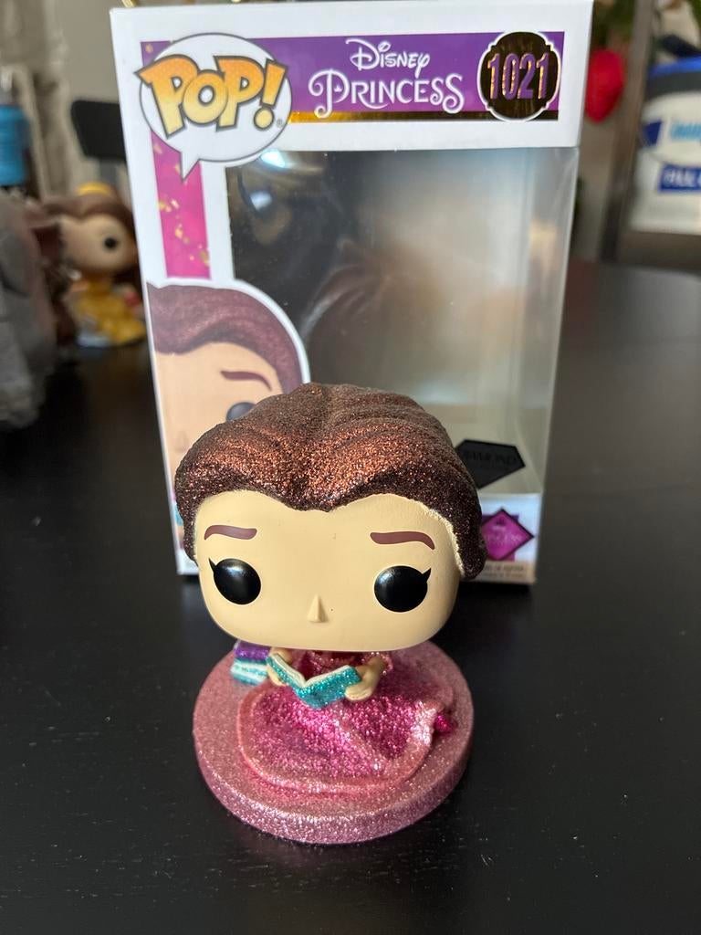Funko Pop! Disney Princess Belle Diamond (1021), Ophalen of Verzenden, Assepoester of Belle, Zo goed als nieuw, Beeldje of Figuurtje
