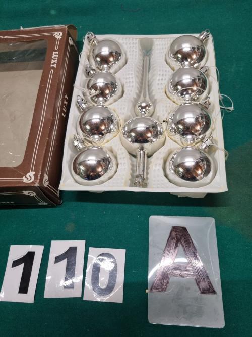 kerstballen met piek zilver glas, Ophalen of Verzenden, 'T Olde Gre-j, Info@toldegrej.nl, Endepoelstraat 20f Didam