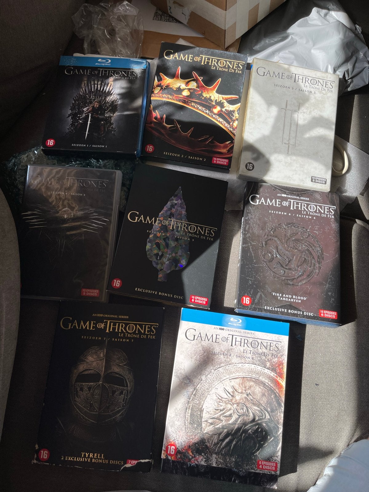Game of Thrones Complete Serie (Seizoen 1-8) Blu-ray Boxset, Vanaf 16 jaar, Boxset, Science Fiction en Fantasy, Ophalen of Verzenden