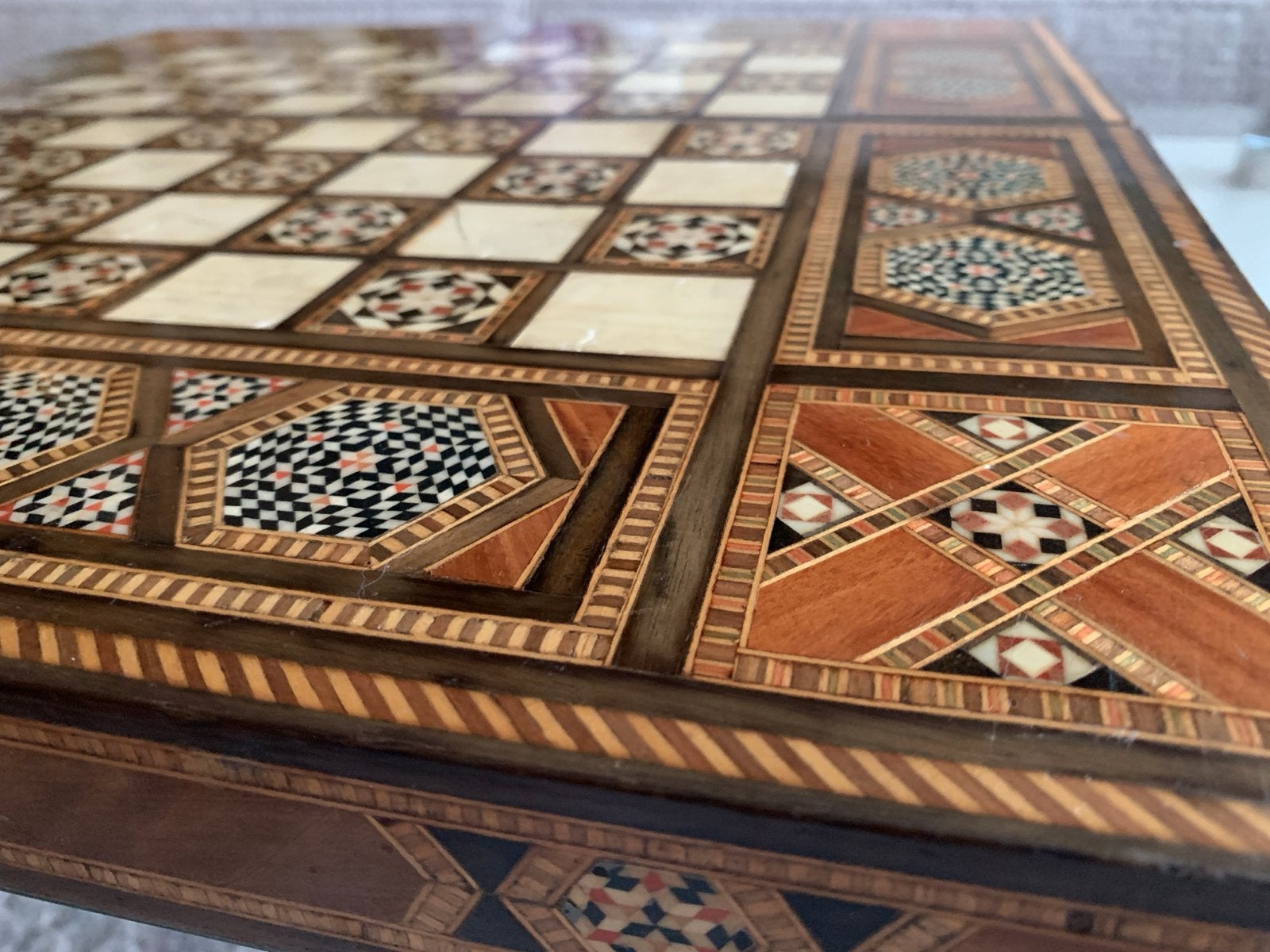 Topkapi Ottoman Schaak backgammon (tavla) Walnut parelmoer, Hobby en Vrije tijd, Gezelschapsspellen | Bordspellen, Een of twee spelers