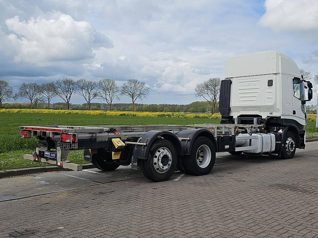 IVECO AS260S42 STRALIS 6x2 intarder alcoa's, Auto's, Vrachtwagens, Automaat, Euro 6, Iveco, Wit