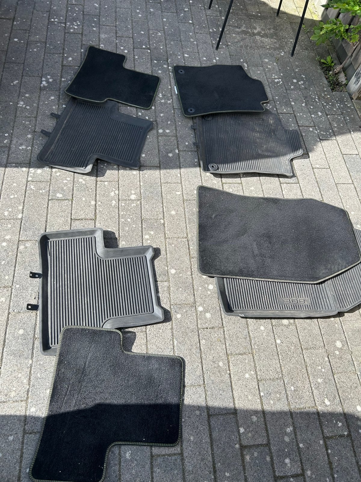 Matten set (rubber en stof) voor Peugeot 308, Ophalen of Verzenden, Gebruikt