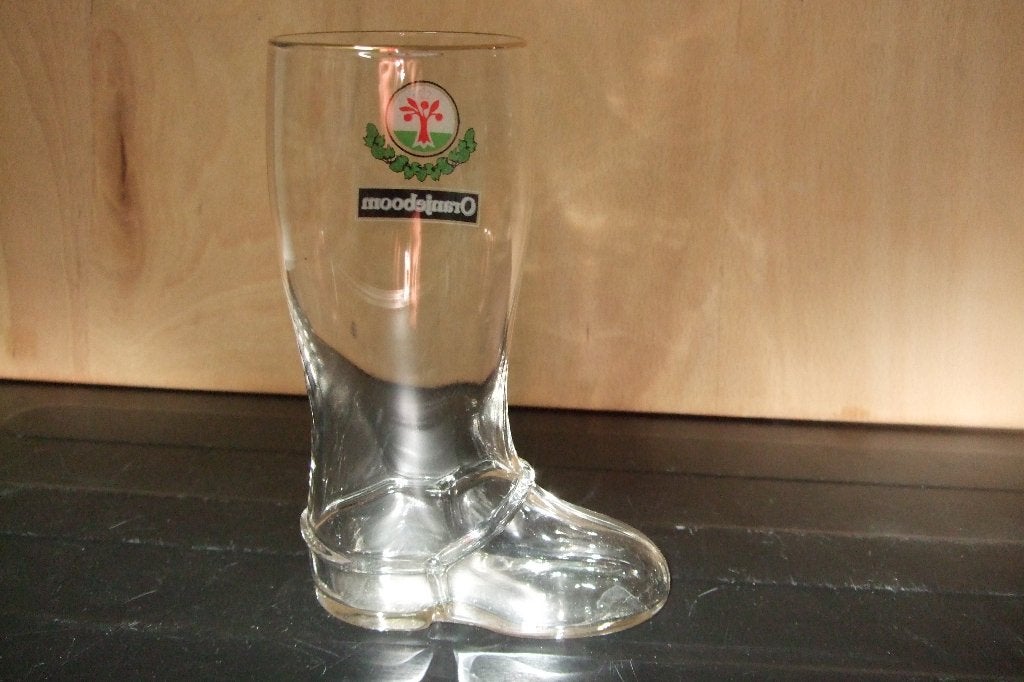 Oranjeboom bier laarsje (nr.3), Verzamelen, Ophalen of Verzenden, Nieuw, Glas of Glazen, Oranjeboom