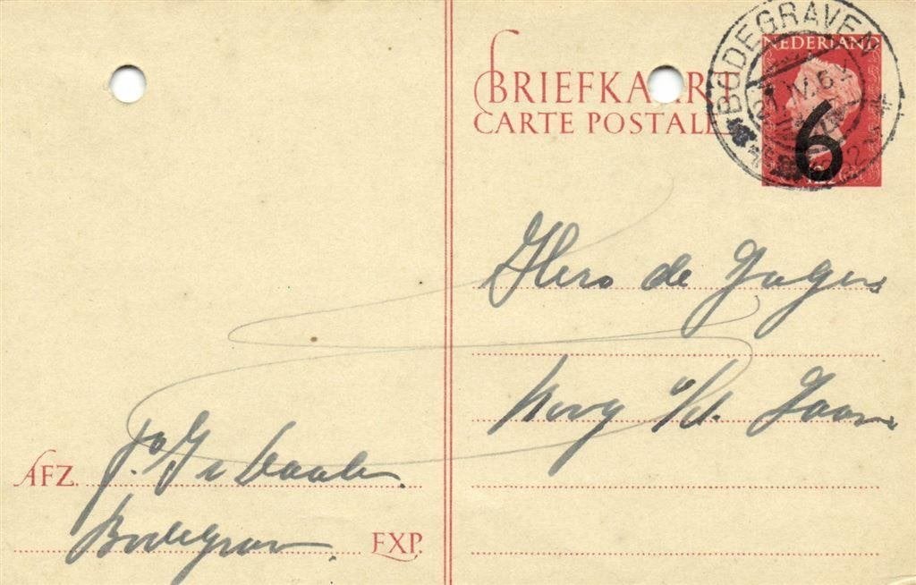 fa. J. v. Daalen, Bodegraven - 04.1952 - briefkaart, Postzegels en Munten, Ophalen of Verzenden, Briefkaart