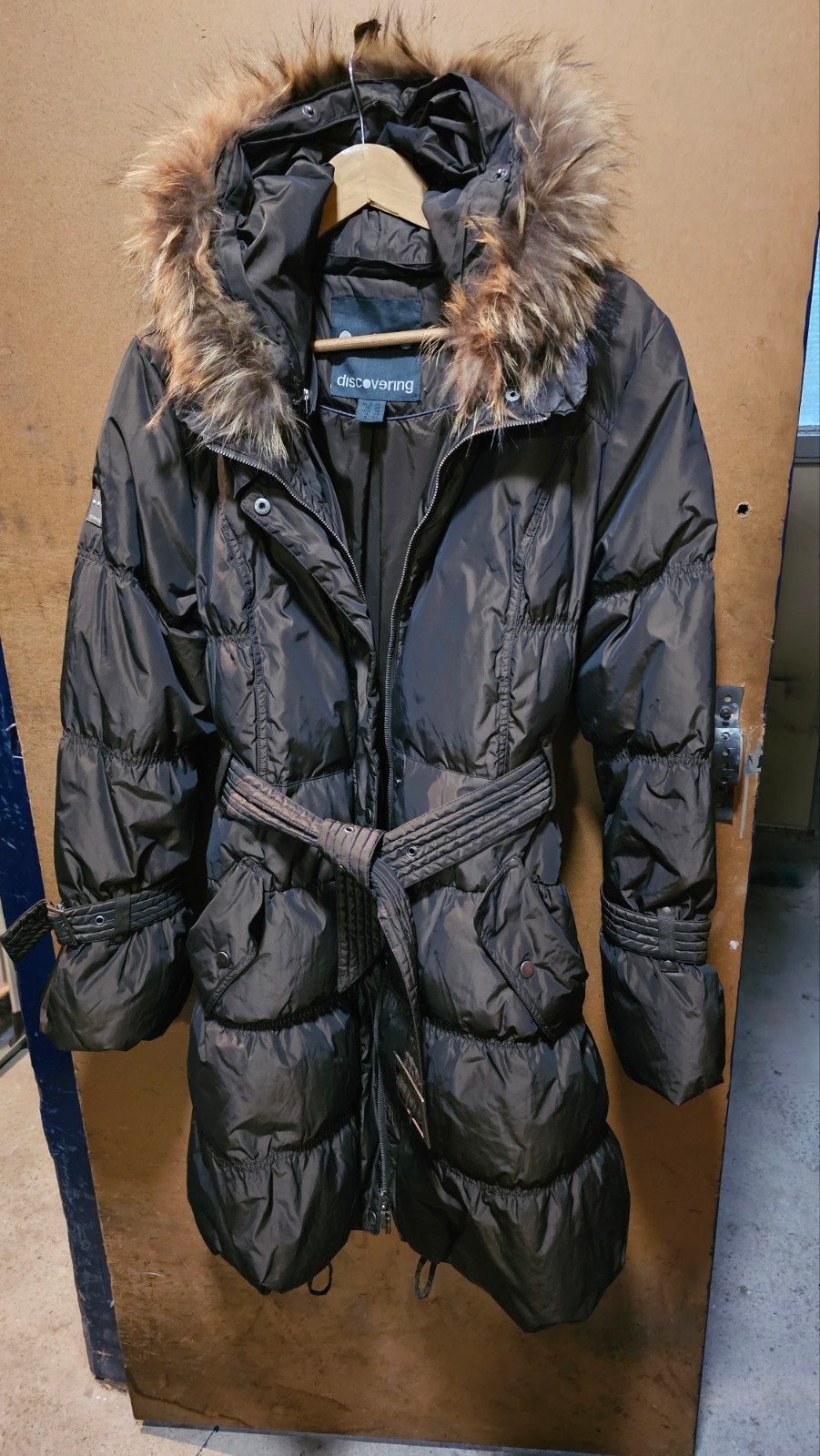 Discovering Winterjas met Bontkraag - Maat XL, Bruin, Maat 46/48 (XL) of groter, Ophalen of Verzenden, Gedragen