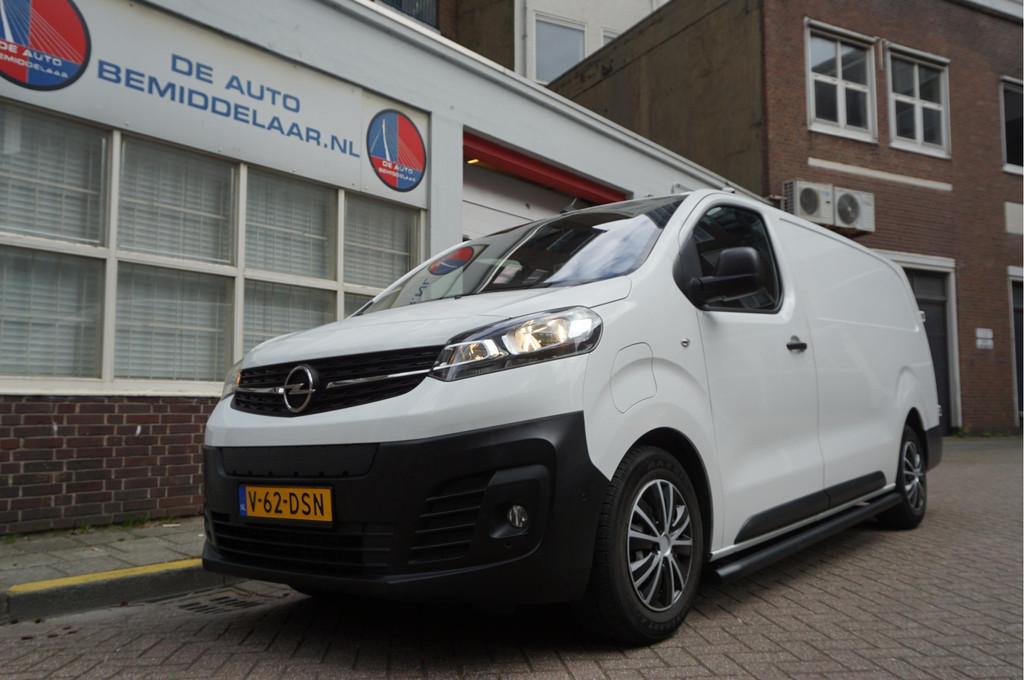 Opel Vivaro-e L3H1 Innovation 75 kWh | Dodehoek | HUD | Appl, 136 pk, Gebruikt, Zwart, Wit
