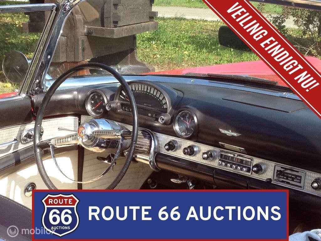Ford Thunderbird | 1955 | Route 66 Auctions, Auto's, Oldtimers, Overige carrosserieën, Zwart, Bedrijf, Handgeschakeld