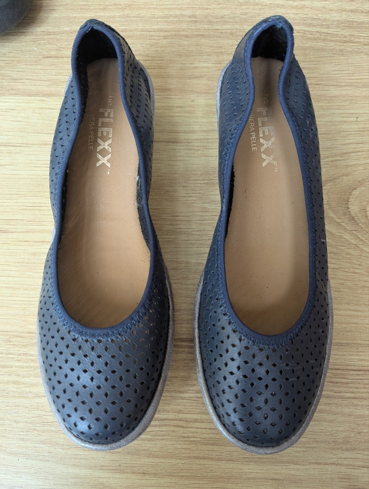 Flexx ballerina's, maat 40, donkerblauw, Flexx, Blauw, Zo goed als nieuw, Ballerina's