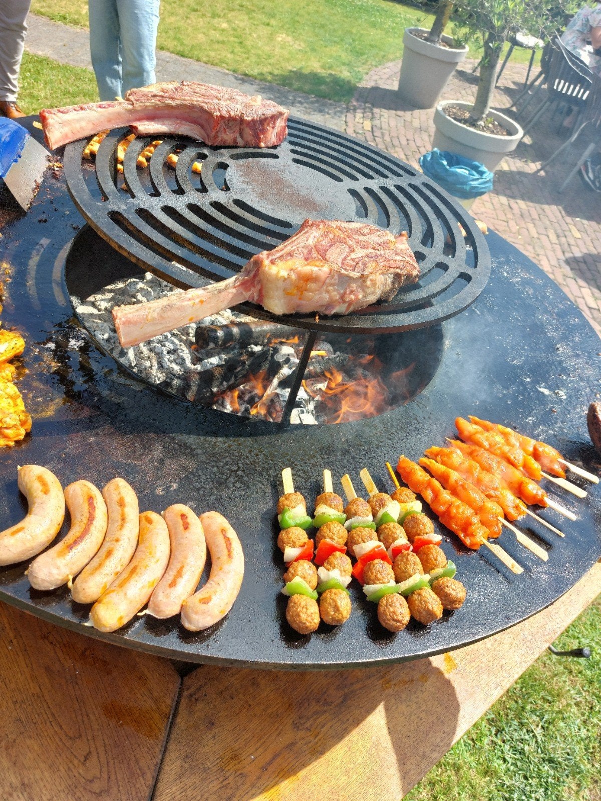 Vuurschaalkar / Ofyr BBQ  kamado feesten en partijen, Tuin en Terras, Ophalen, Gebruikt