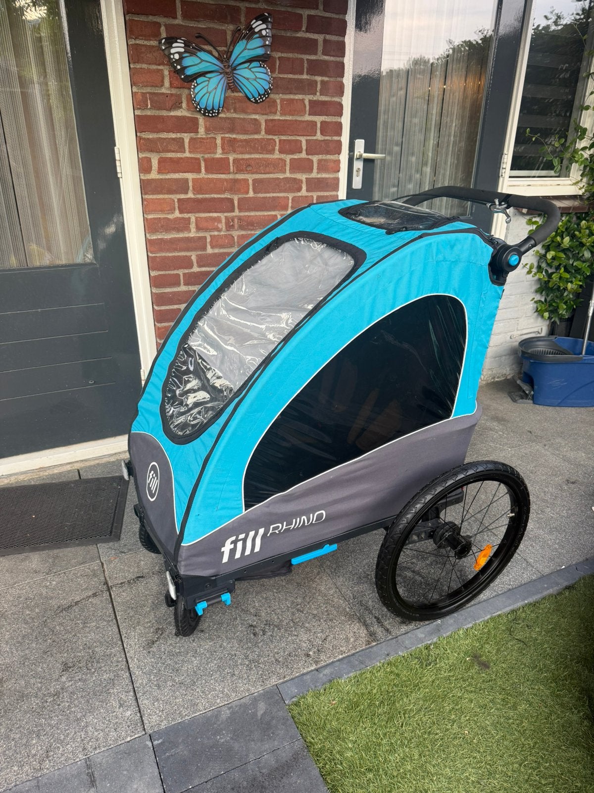 Fietskar fill rhino nieuw, Fietsen en Brommers, Fietsaccessoires | Aanhangers en Karren, Ophalen, Zo goed als nieuw, Hondenkar