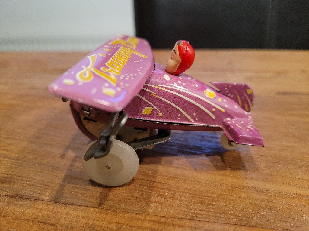 oud blikken sport vliegtuig, Ophalen of Verzenden, Zo goed als nieuw